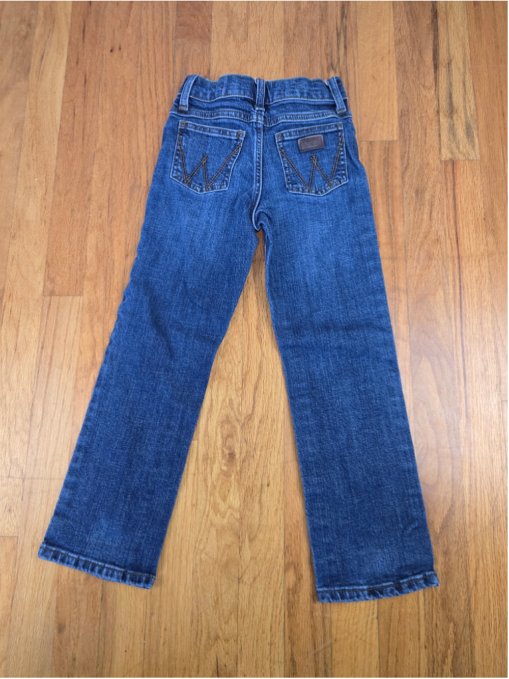 Boys Wrangler Slim Straight Jeans Size 7 Blue